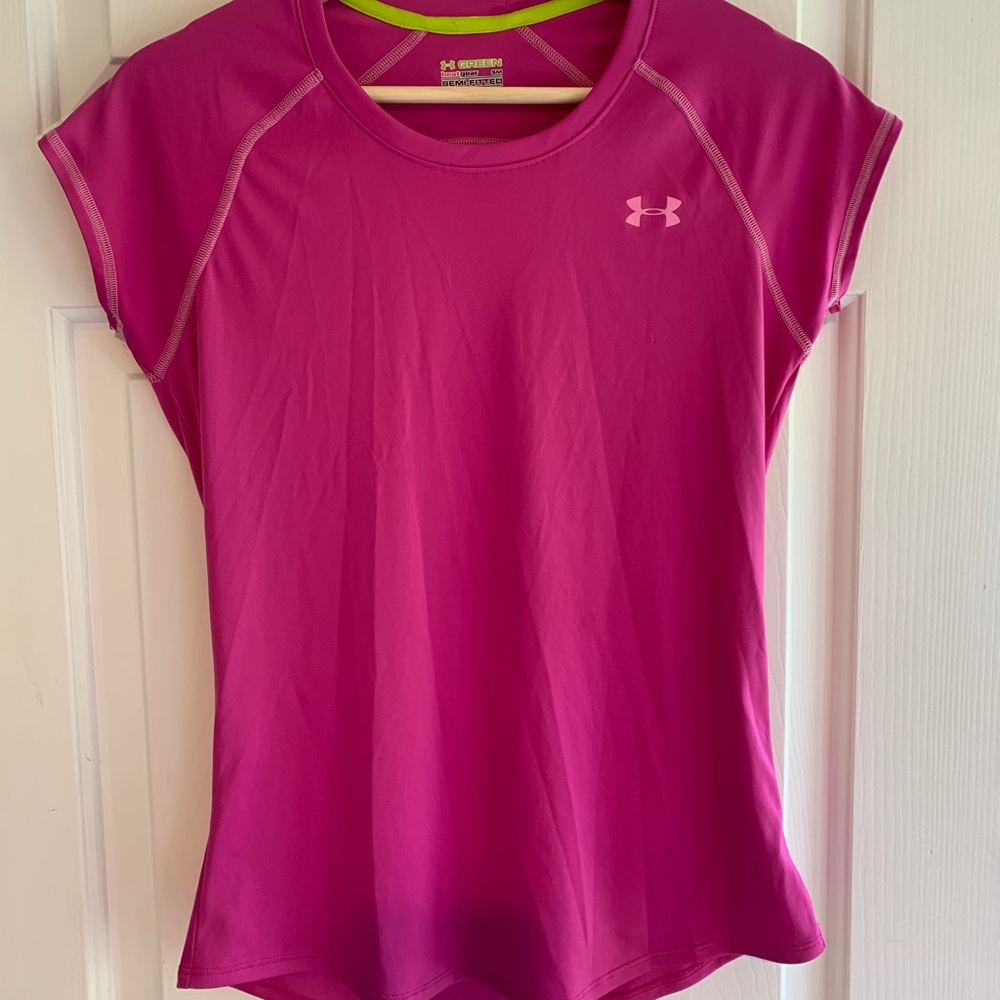 Pink Under Armour Athletic T-Shirt